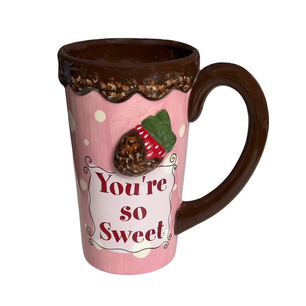 Ganz Berry Special "You're So Sweet" 22 oz Coffee Mug Chocolate Drip Cup